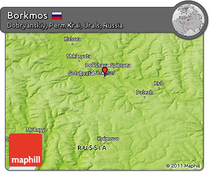 Physical 3D Map of Borkmos