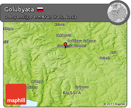 Physical 3D Map of Golubyata