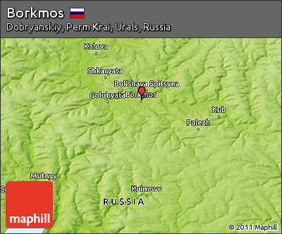 Physical 3D Map of Borkmos