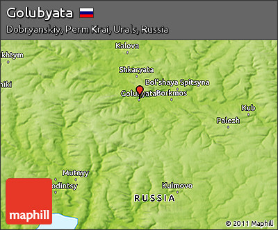 Physical 3D Map of Golubyata
