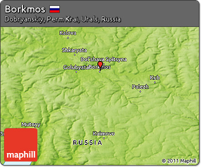 Physical 3D Map of Borkmos
