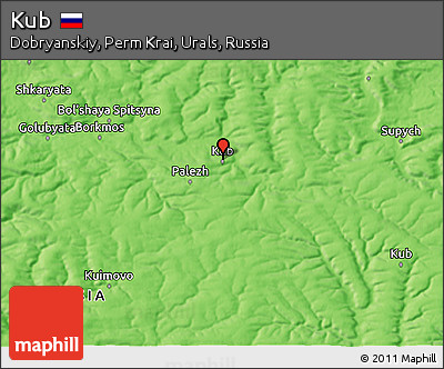 Political 3D Map of Kub