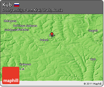 Political 3D Map of Kub
