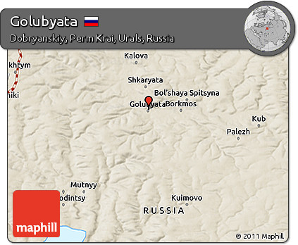 Shaded Relief 3D Map of Golubyata
