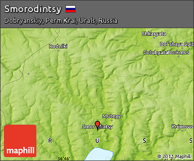 Physical Map of Smorodintsy