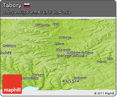 Physical Panoramic Map of Tabory