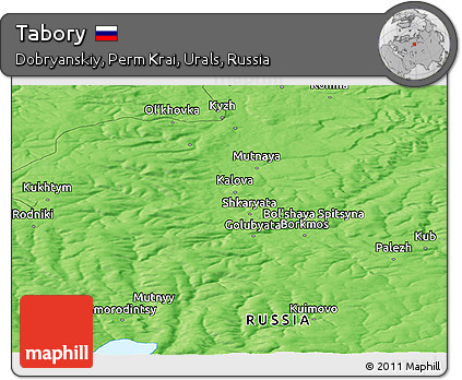 Political Panoramic Map of Tabory