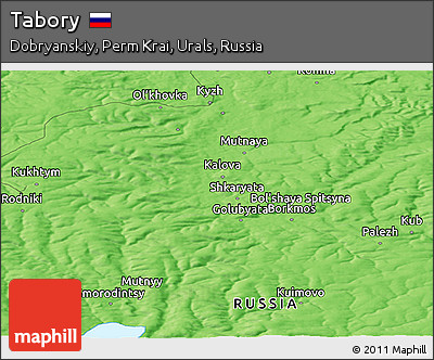 Political Panoramic Map of Tabory