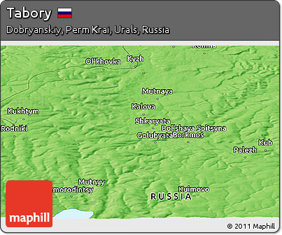 Political Panoramic Map of Tabory
