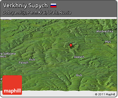 Satellite Panoramic Map of Verkhniy Supych