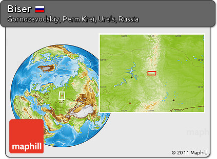 Physical Location Map of Biser