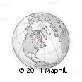 Outline Map of the Area around 58° 30' 22" N, 67° 55' 30" W, rectangular outline
