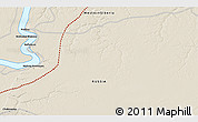 Shaded Relief 3D Map of the area around 58° 30' 22" N, 68° 55' 30" E
