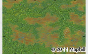 Satellite Map of the area around 58° 30' 22" N, 70° 37' 30" E