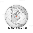 Outline Map of the Area around 58° 30' 22" N, 84° 4' 29" W, rectangular outline