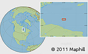 Savanna Style Location Map of the area around 58° 30' 22" N, 87° 28' 29" W