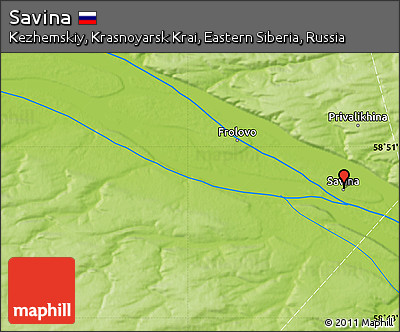 Physical Map of Savina