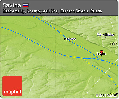 Physical Map of Savina