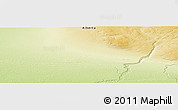 Physical Panoramic Map of the area around 58° 51' 53" N, 116° 22' 30" W