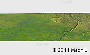 Satellite Panoramic Map of the area around 58° 51' 53" N, 116° 22' 30" W