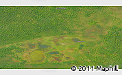 Satellite 3D Map of the area around 58° 51' 53" N, 118° 55' 30" W