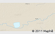 Shaded Relief 3D Map of the area around 58° 51' 53" N, 118° 55' 30" W