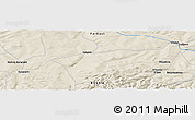 Shaded Relief Panoramic Map of the area around 58° 51' 53" N, 125° 52' 30" E