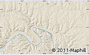 Shaded Relief Map of the area around 58° 51' 53" N, 128° 25' 30" E