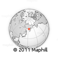 Outline Map of the Area around 58° 51' 53" N, 153° 55' 30" E, rectangular outline