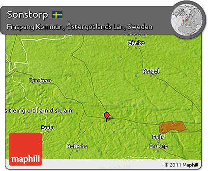 Physical 3D Map of Sonstorp