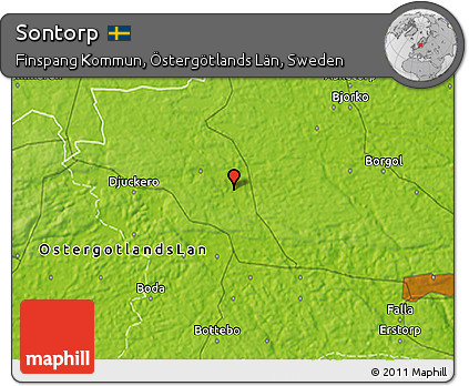 Physical 3D Map of Sontorp