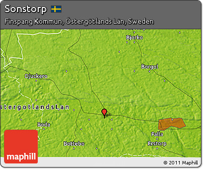 Physical 3D Map of Sonstorp