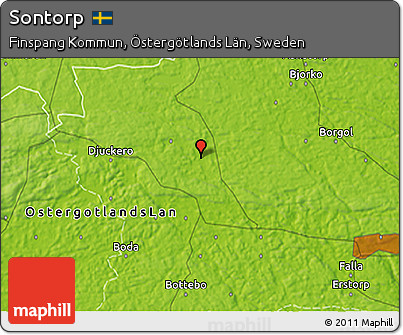 Physical 3D Map of Sontorp
