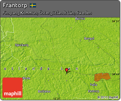Physical Map of Fräntorp