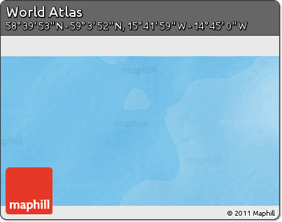 Political 3D Map of the Area around 58° 51' 53" N, 15° 13' 29" W