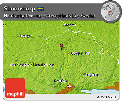 Physical 3D Map of Simonstorp