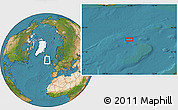 Satellite Location Map of the area around 58° 51' 53" N, 16° 4' 29" W