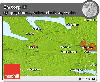 Physical 3D Map of Enstorp