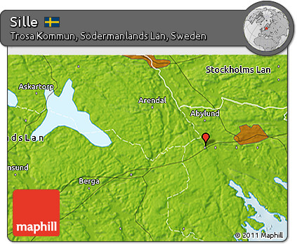 Physical 3D Map of Sille