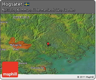 Satellite 3D Map of Högsäter