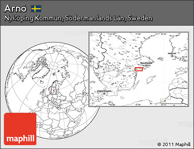 Blank Location Map of Arnö