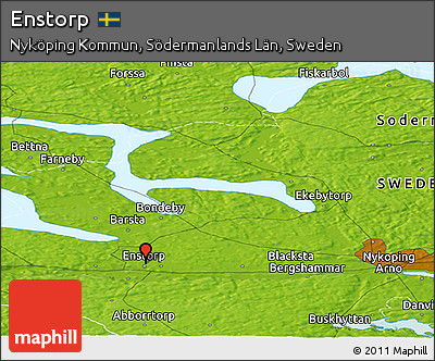 Physical Panoramic Map of Enstorp