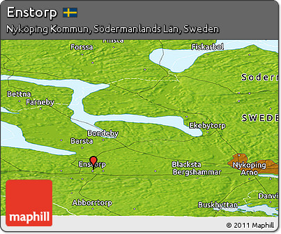 Physical Panoramic Map of Enstorp