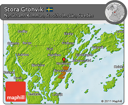 Physical 3D Map of Stora Grönvik