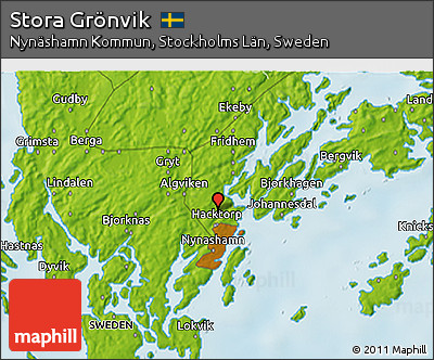 Physical 3D Map of Stora Grönvik