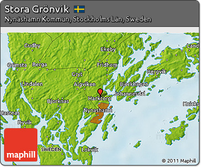 Physical 3D Map of Stora Grönvik