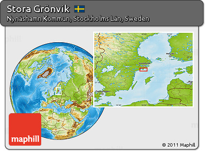 Physical Location Map of Stora Grönvik
