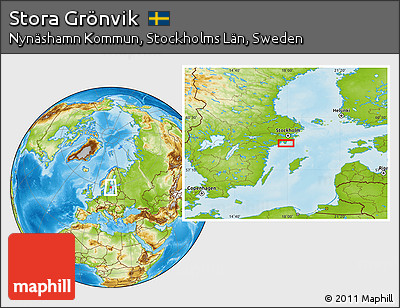 Physical Location Map of Stora Grönvik