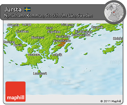 Physical Panoramic Map of Jursta