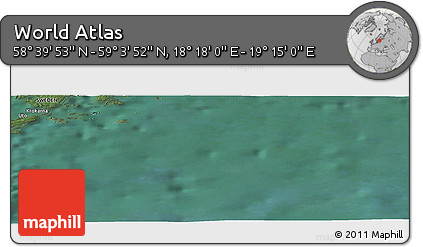 Satellite Panoramic Map of the Area around 58° 51' 53" N, 18° 46' 29" E
